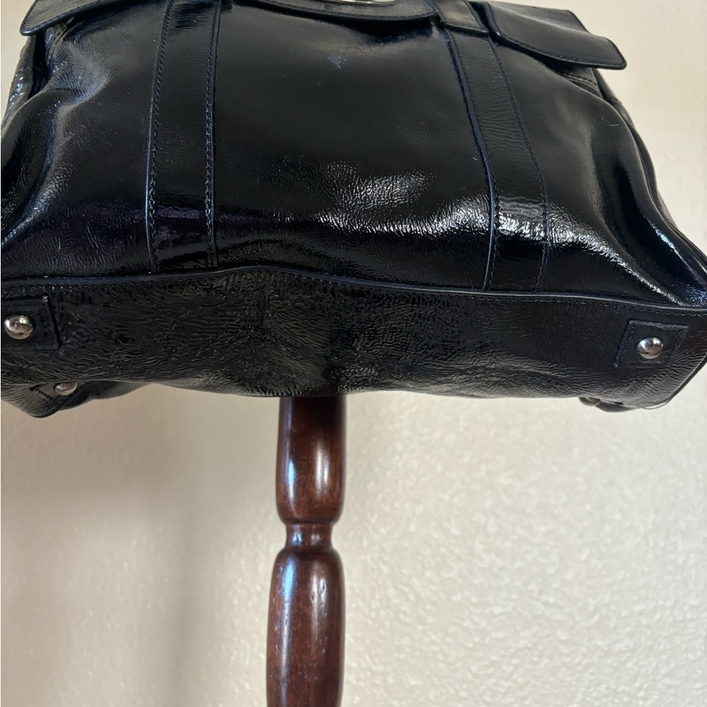 Mulberry Glossy Black Satchel purse - Picture 3 of 12